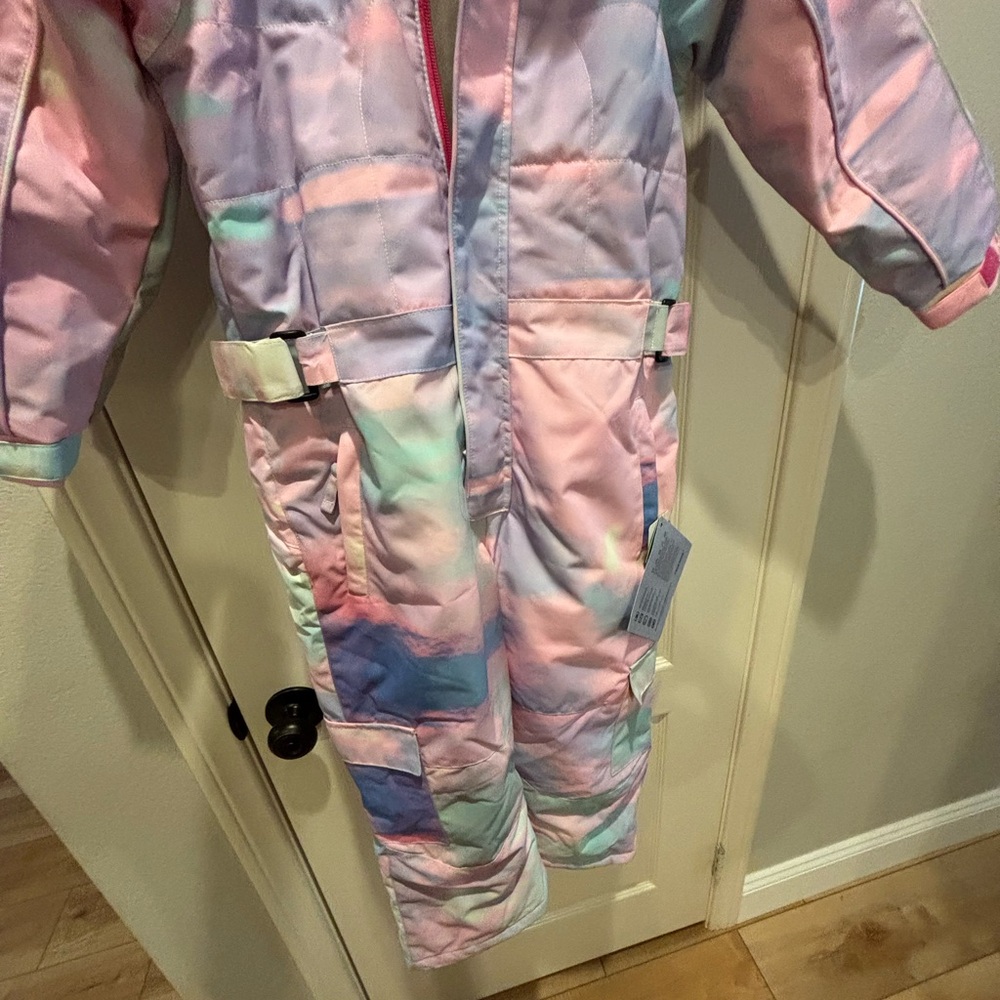 Kids Multicolor Snowsuit - Picture 3 of 12